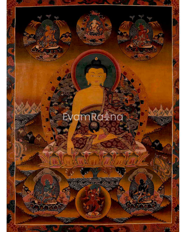 Shakyamuni Buddha Thangka Art