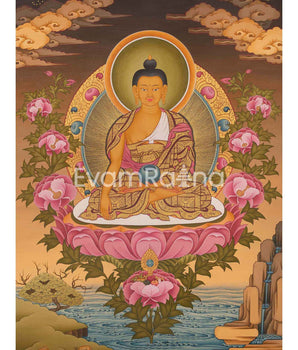 Shakyamuni Buddha Tibetan Thangka