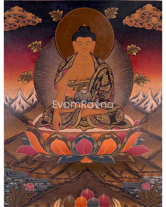 Shakyamuni Buddha Tibetan Thangka