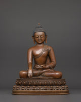 Seated on Lotus Disc Shakyamuni Buddha Statue