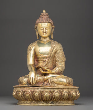 Tibetan Three Buddha Statue Set | Medicine Buddha, Shakyamuni Buddha & Amitabha Buddha