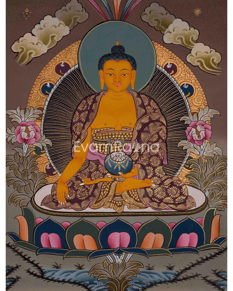 Shakyamuni Buddha Thangka | Buddhist Altar |