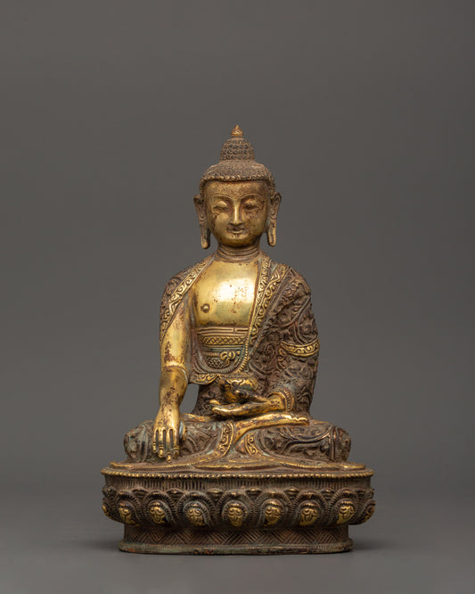 Antique Finished Shakyamuni Buddha Statue