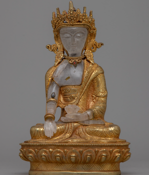 Shakyamuni Buddha Crystal Statue