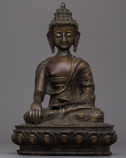 Buddha Gautama Shakyamuni Sculpture | Handcrafted Sacred Statue for Spiritual Meditation Decor