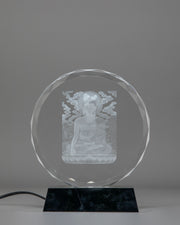 Glass Shakyamuni Buddha for Decor
