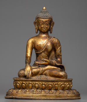 Gold Shakyamuni Buddha Statue