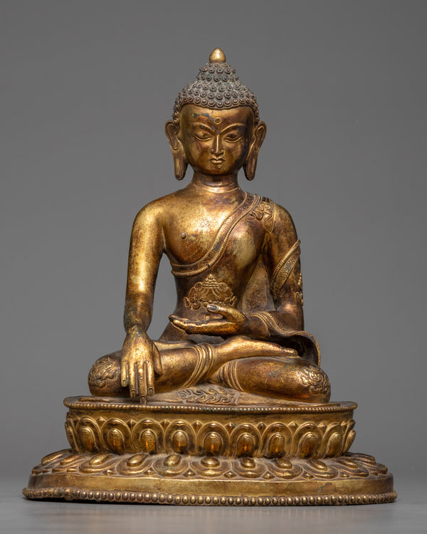 Gold Shakyamuni Buddha Statue