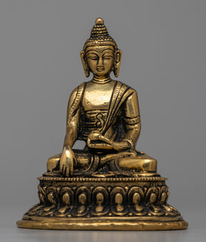 Shakyamuni Buddha Brass Statue