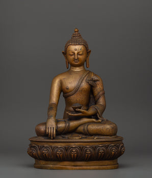 Shakyamuni Buddha Statue in Copper