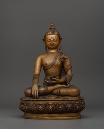 Shakyamuni Buddha Statue in Copper