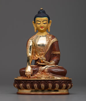 Hand-Sculpted Shakyamuni Buddha Statue