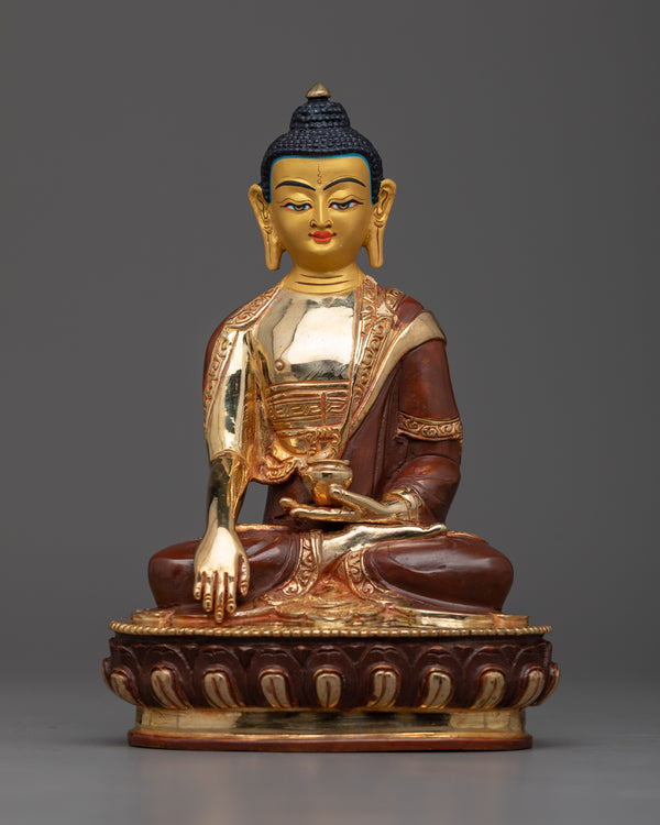 Hand-Sculpted Shakyamuni Buddha Statue