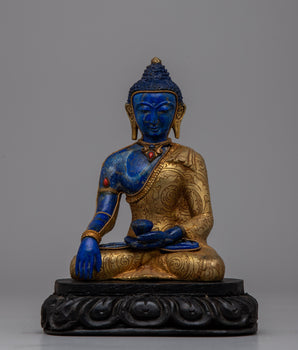 Lapis Lazuli Buddha Statue