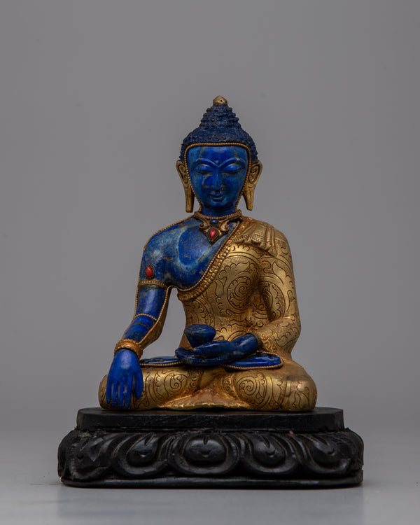 Lapis Lazuli Buddha Statue