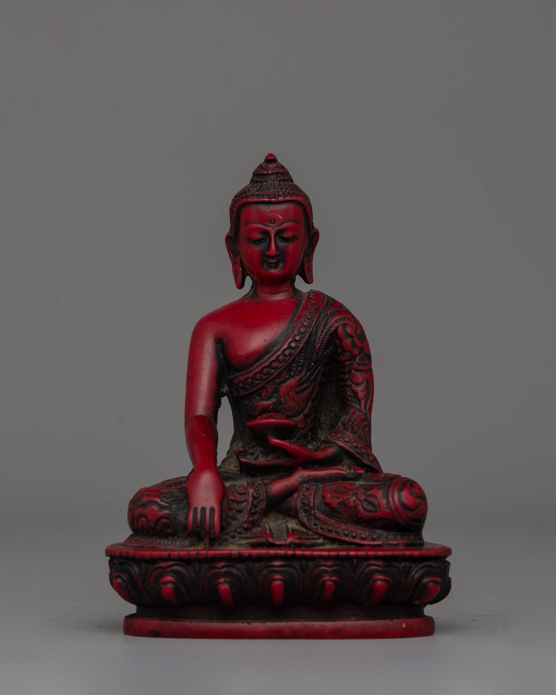 Red Acrylic Finish Shakyamuni Buddha