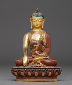 Handcrafted Figurine of Shakyamuni Buddha | Buddha of Wisdom and Compassion