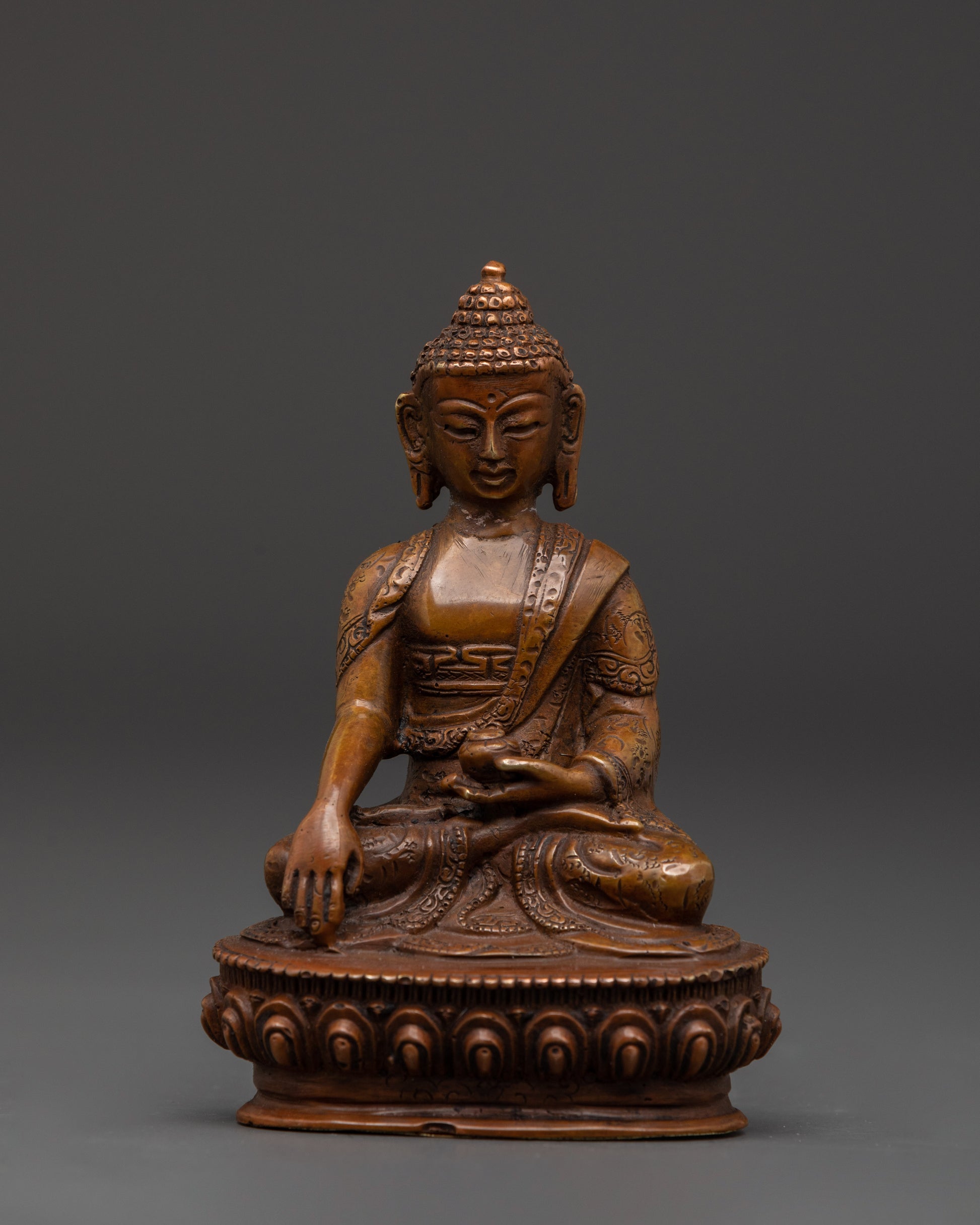 Copper Oxidized Shakyamuni Buddha
