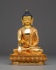 Handmade Gold Gilded Statue of Shakyamuni Buddha