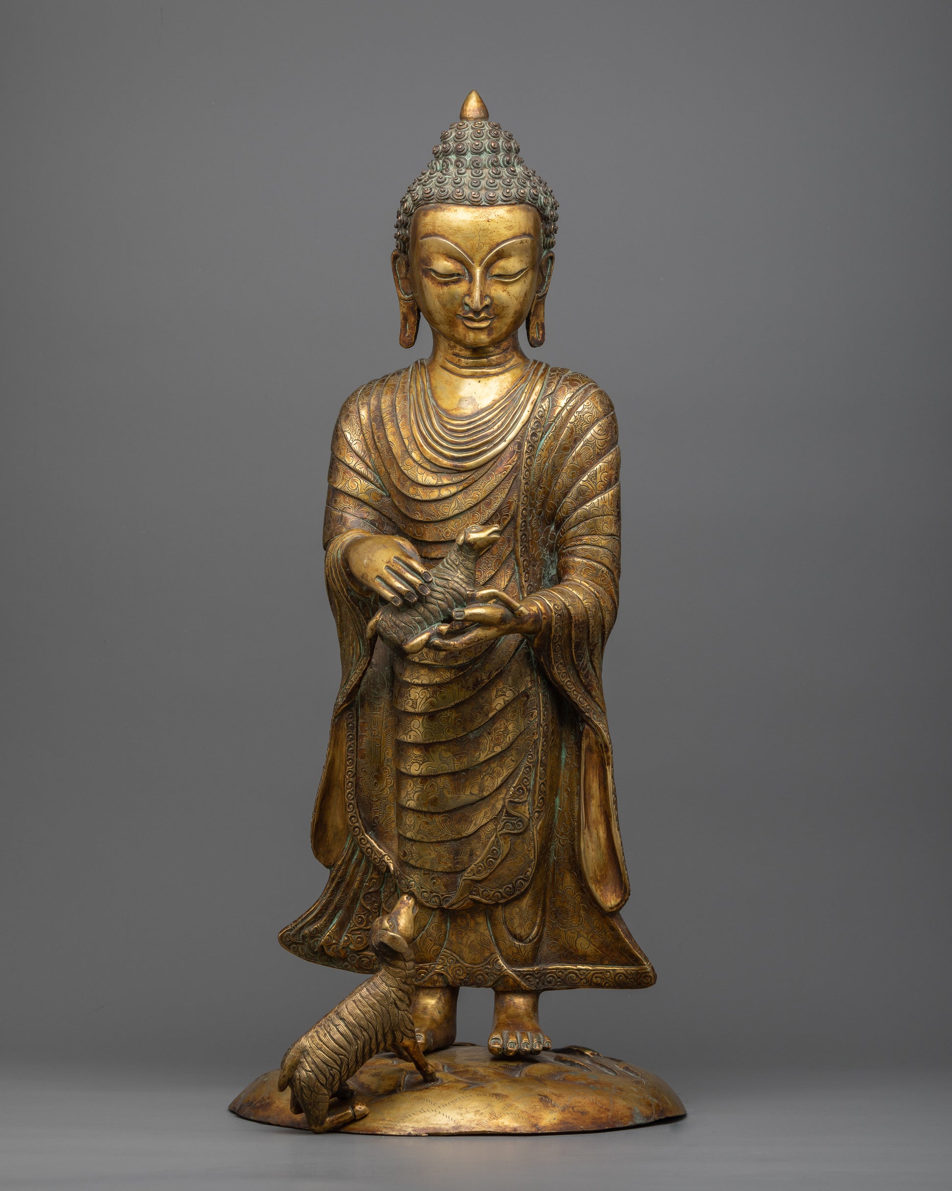 Standing Buddha Shakyamuni Statue