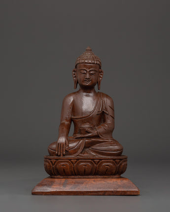Shakyamuni Buddha Wood Statue