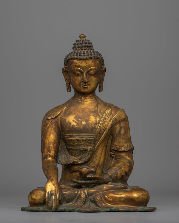 Elegant Shakyamuni Buddha Sculpture