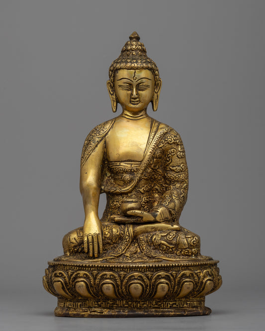 Shakyamuni Buddha Prayer Statue