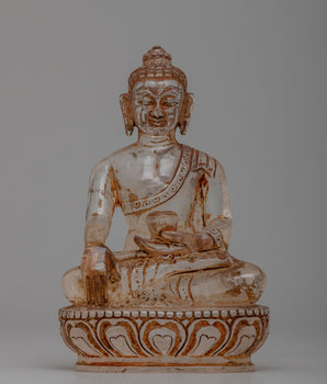 Crystal Buddha Shakyamuni Statue