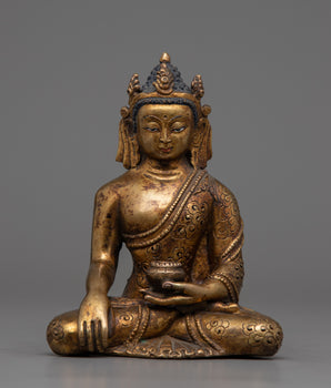 Dragon Carved Shakyamuni Buddha Statue 