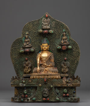 Peaceful Shakyamuni Buddha Sculpture 