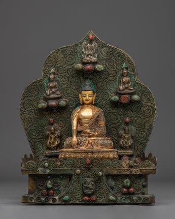 Peaceful Shakyamuni Buddha Sculpture 