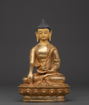 Himalayan Buddha Shakyamuni Deity Statue