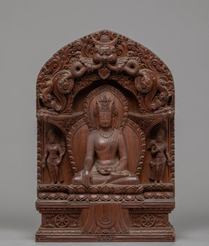 Handcrafted Tibetan Sculpture of Shakyamuni Buddha