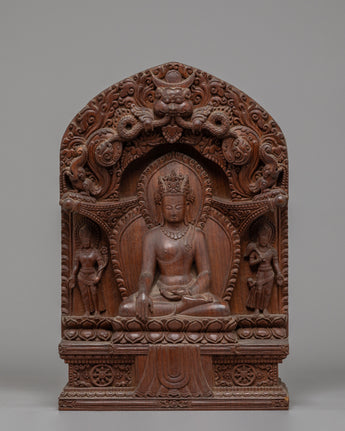 Handcrafted Tibetan Sculpture of Shakyamuni Buddha