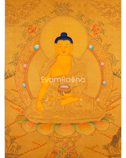 24K Gold Style Shakyamuni Buddha