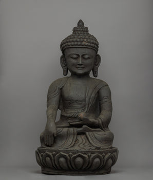 Wooden Shakyamuni Buddha Statue
