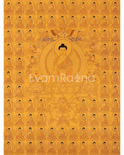 Wall hanging Shakyamuni Buddha Thangka