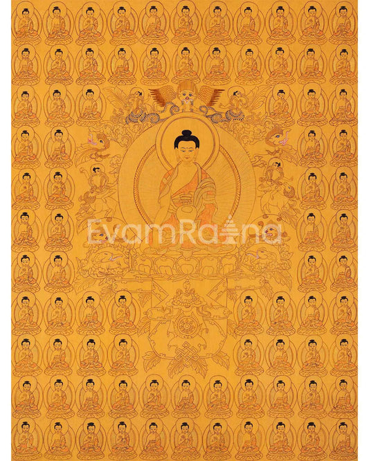 Wall hanging Shakyamuni Buddha Thangka