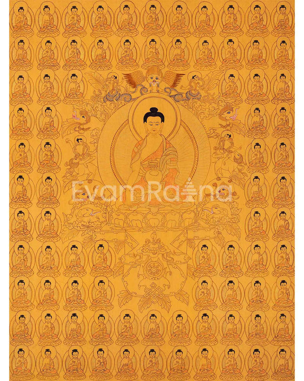 Wall hanging Shakyamuni Buddha Thangka