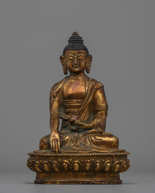 Copper Statue of Shakyamuni Buddha