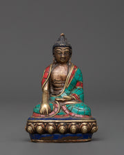 Sacred Oxidized Copper Shakyamuni Buddha