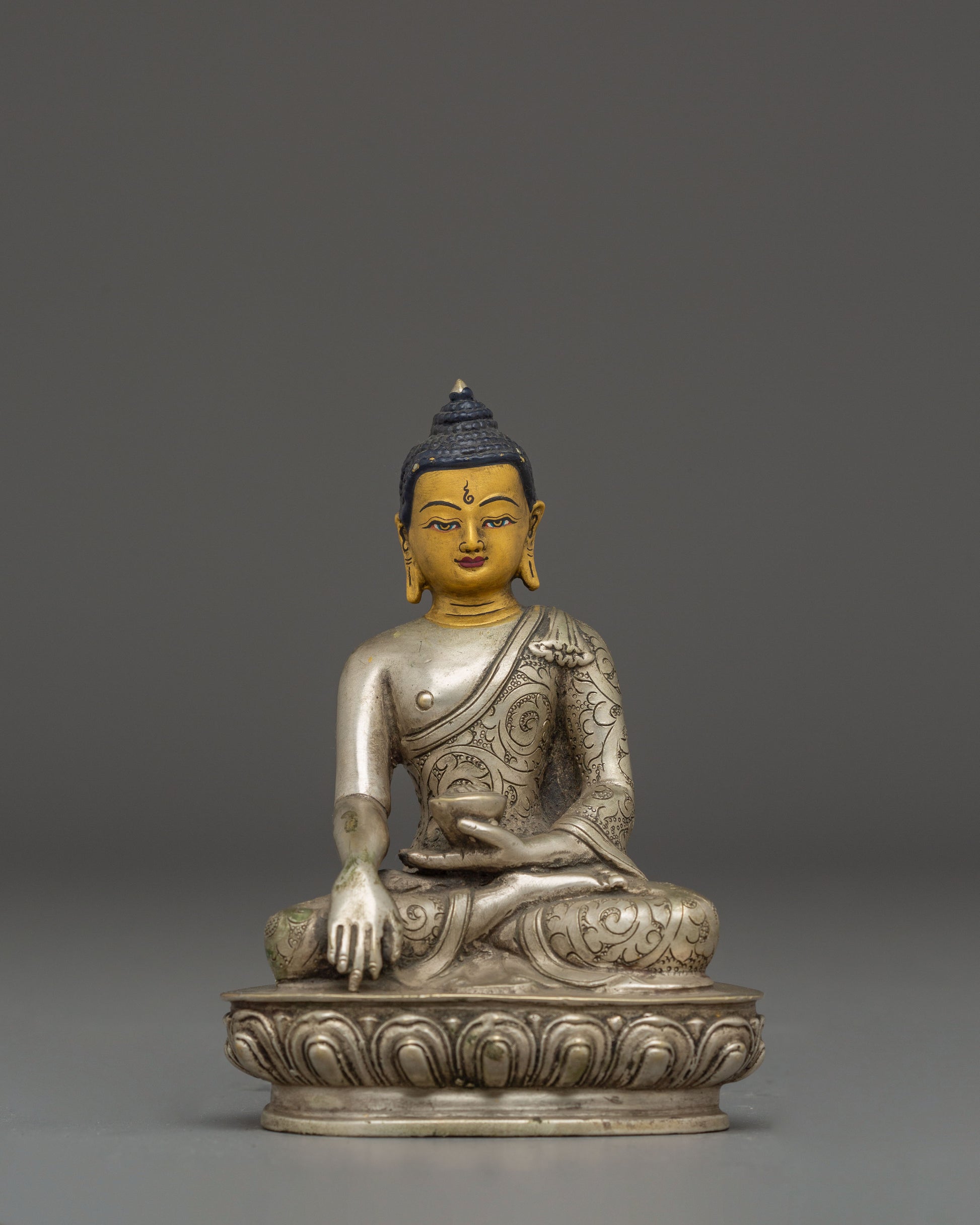 shakyamuni-buddha-silver-plated-statue