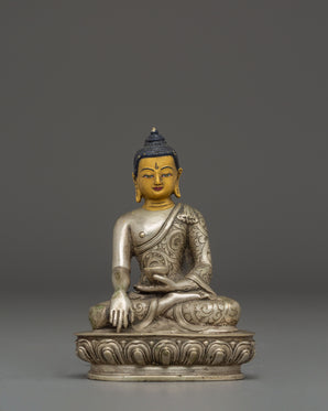 shakyamuni-buddha-silver-plated-statue