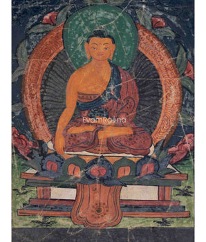 Vintage Shakyamuni Buddha Thangka