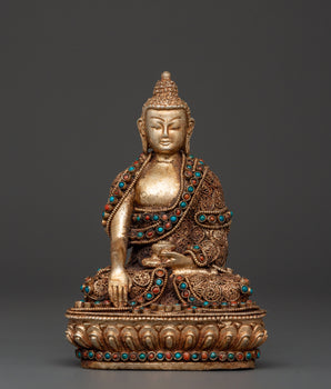 Filigree Shakyamuni Buddha Sculpture