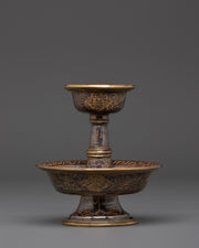 Handmade Ceremonial Sekyem Set | Tibetan Buddhist Offering Vessel