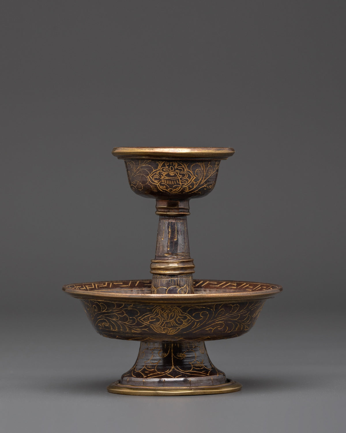 Handmade Ceremonial Sekyem Set | Tibetan Buddhist Offering Vessel