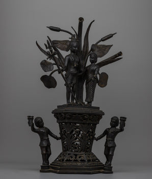 Sacred Shiva and Parvati Statue