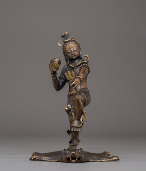 Shiva Handcrafted Brass Statue | Hindu Spiritual Decor