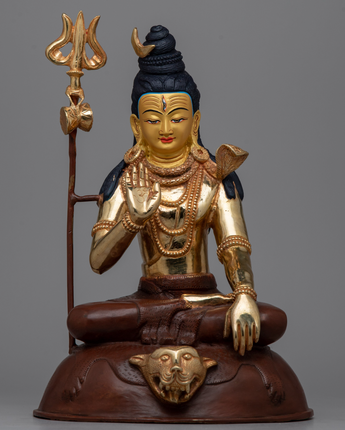 Copper Shiva Statue